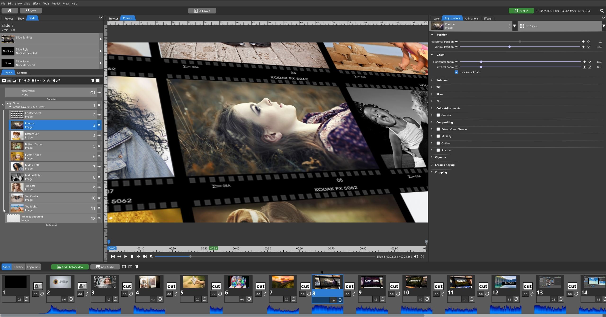 Photopia Director - Professional Video Slideshow Tools